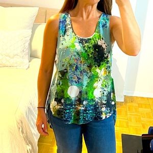 Rebecca Minkoff Silk Printed Tank
